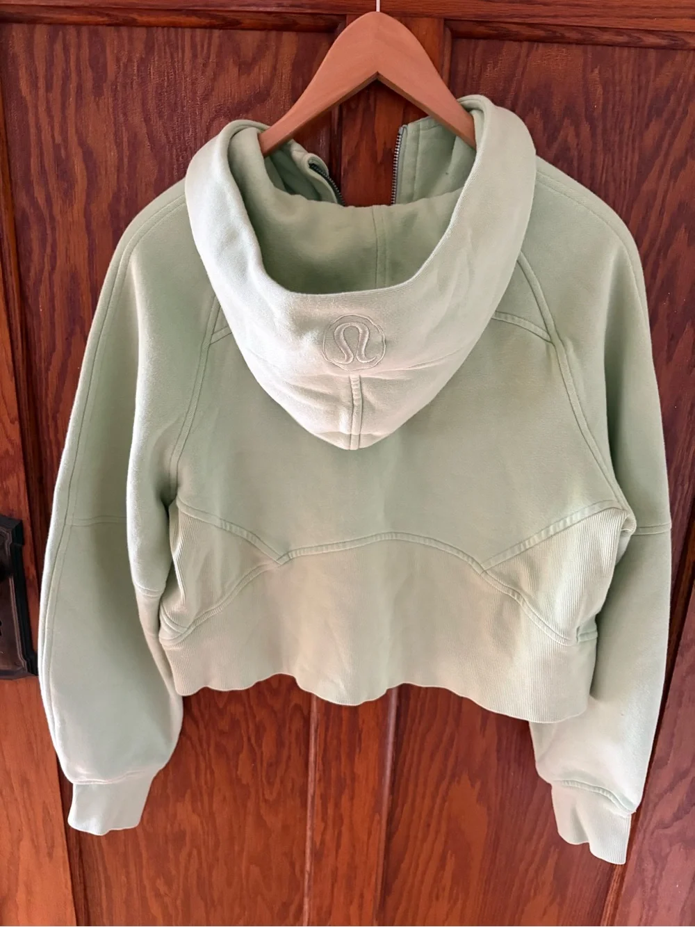 Lululemon Women's Half Zip Scuba Hoodie Sweatshirt Size XS/S Mint Green VGUC